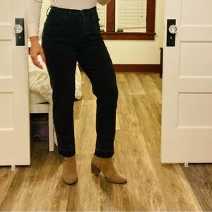 Brown High Heeled Boots Target Size 8